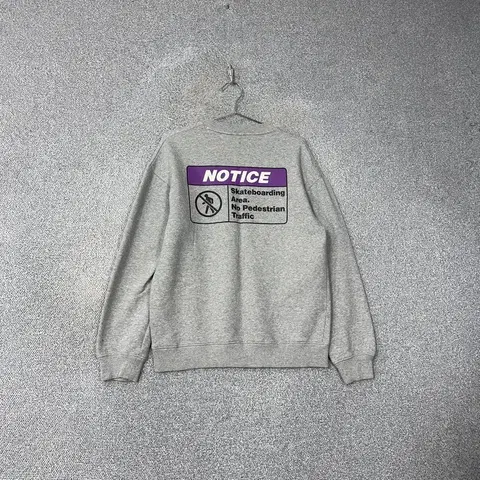 후아유 캐주얼 백프린팅 맨투맨 M