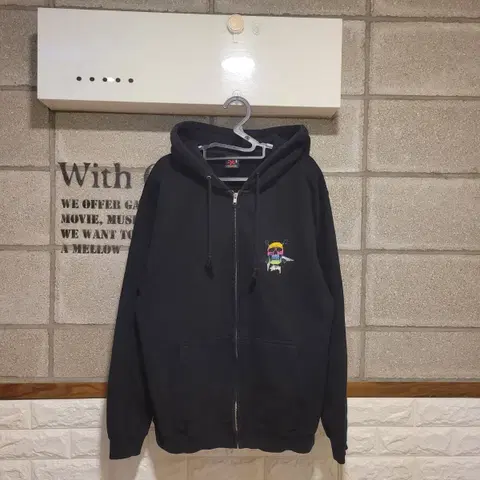 스투시 스컬 후드집업 M