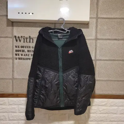 나이키 헤리티지 후드 뽀글이 자켓 XL