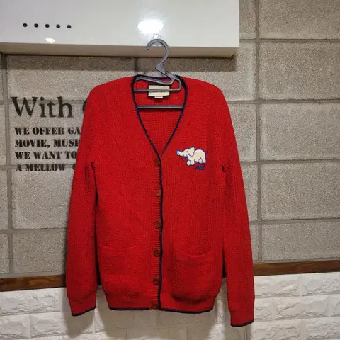 구찌 엘리펀트 모 가디건 XS