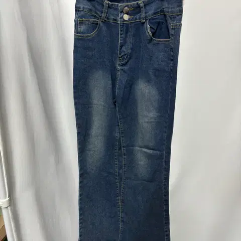 패션진스 미드블루 세미 부츠컷 청바지 진 M