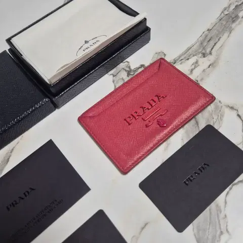 (정품) 프라다 사피아노 카드홀더 카드지갑