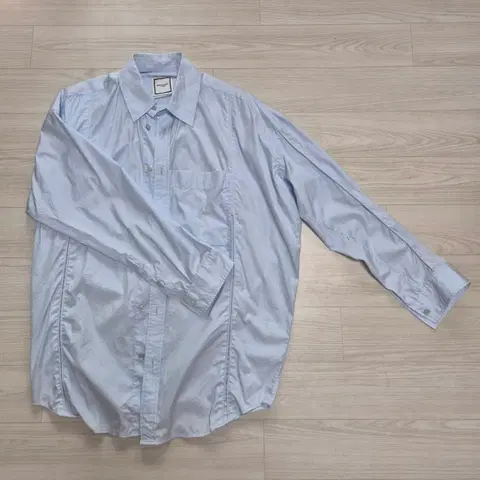 (정품) 우영미 크링클 셔츠 블루 44