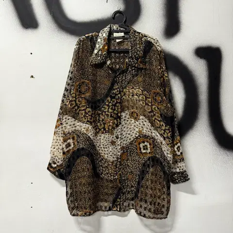 VTG 빈티지 빅사이즈 애니멀 풀 패턴 셔츠