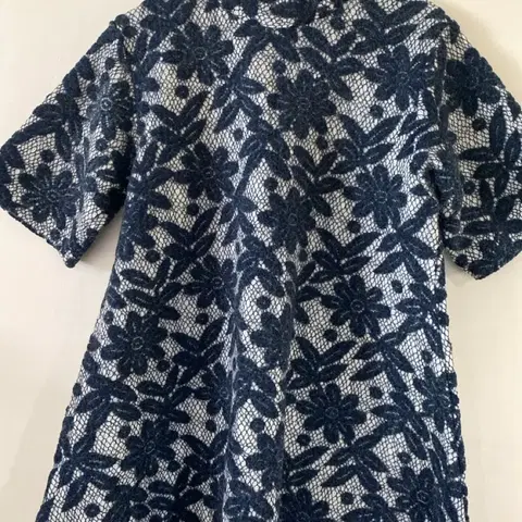 네이비 레이스 원피스