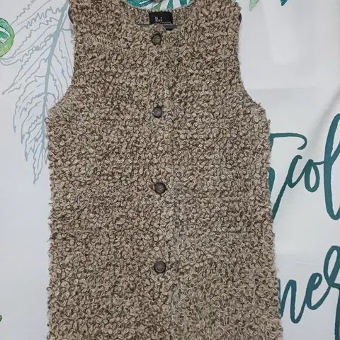 free)부클 뜨개 니트 조끼