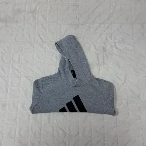 아디다스 키즈 - YB 로고 후디 (그레이), L