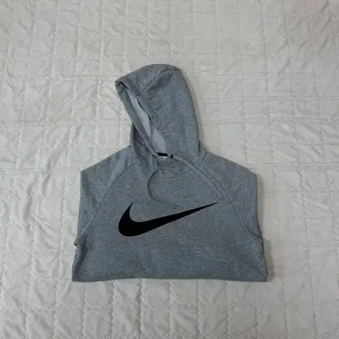 나이키 - 드라이핏 스우시 풀오버 트레이닝 후디 (그레이), S