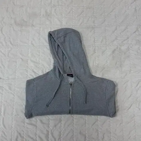 자니 카슨 - 베이직 후드 집업 (그레이), L