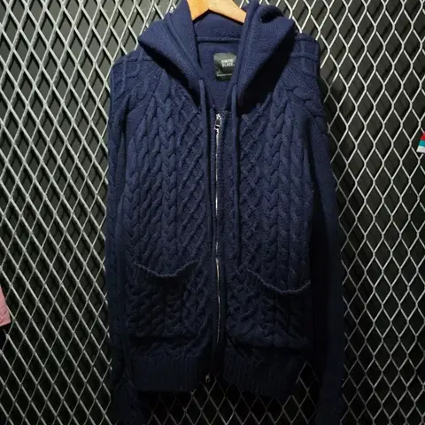 디미트리블랙 케이블 니트 후드집업 1
