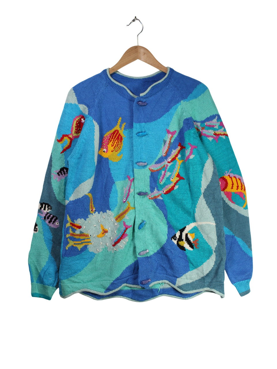 Tropical Fish 빈티지 가디건 [26011903]