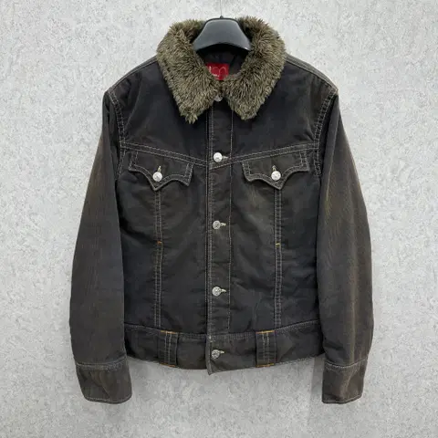 105 리바이스 타입1 남자 코튜로이 쉐르파 트러커 자켓