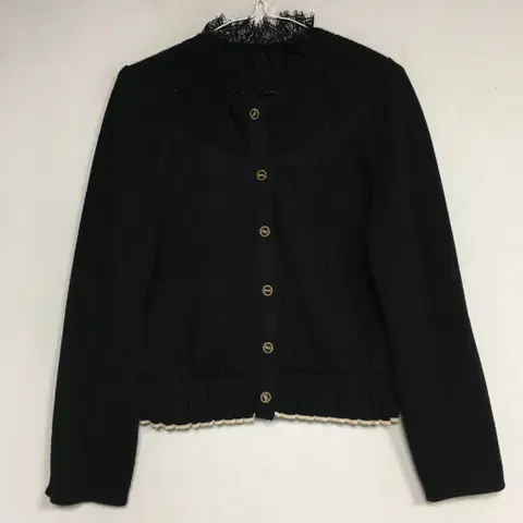 ZOOC 주크 레이스넥 니트 블라우스 55