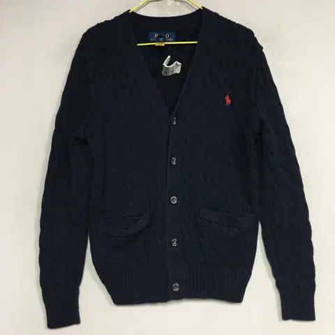 새상품 랄프로렌폴로 키즈 케이블 가디건 10-12Y