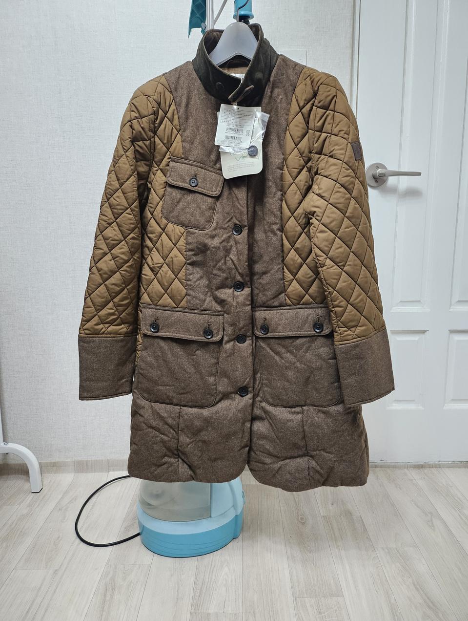 (95)L♡새상품♡노스페이스화이트라벨 로턴 헤리티지[브라운]퀼팅코트자켓