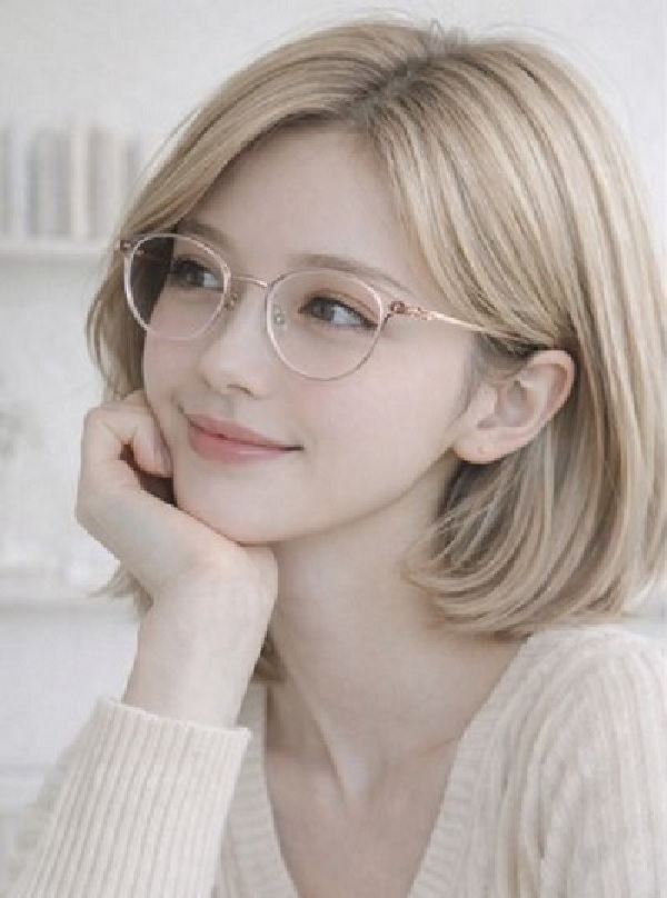 트렌디온 L 투명 핑크 안경테 가벼운 착용감 데일리 H-D6BOO 새제품