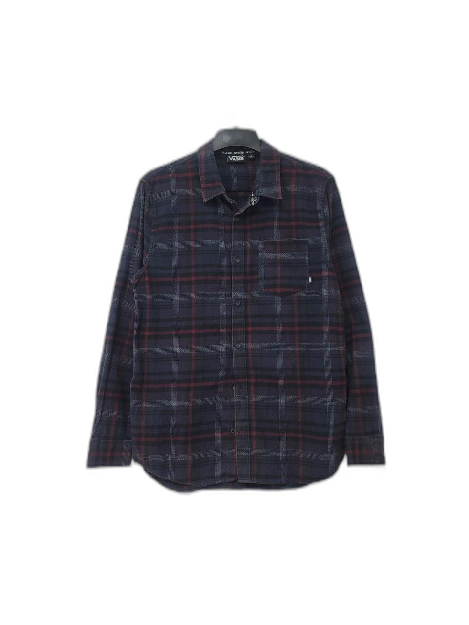 VANS 반스 추동용 긴팔 체크 셔츠남방