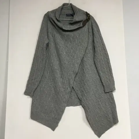 랄프로렌폴로 캐시미어 숄 케이프 가디건 L