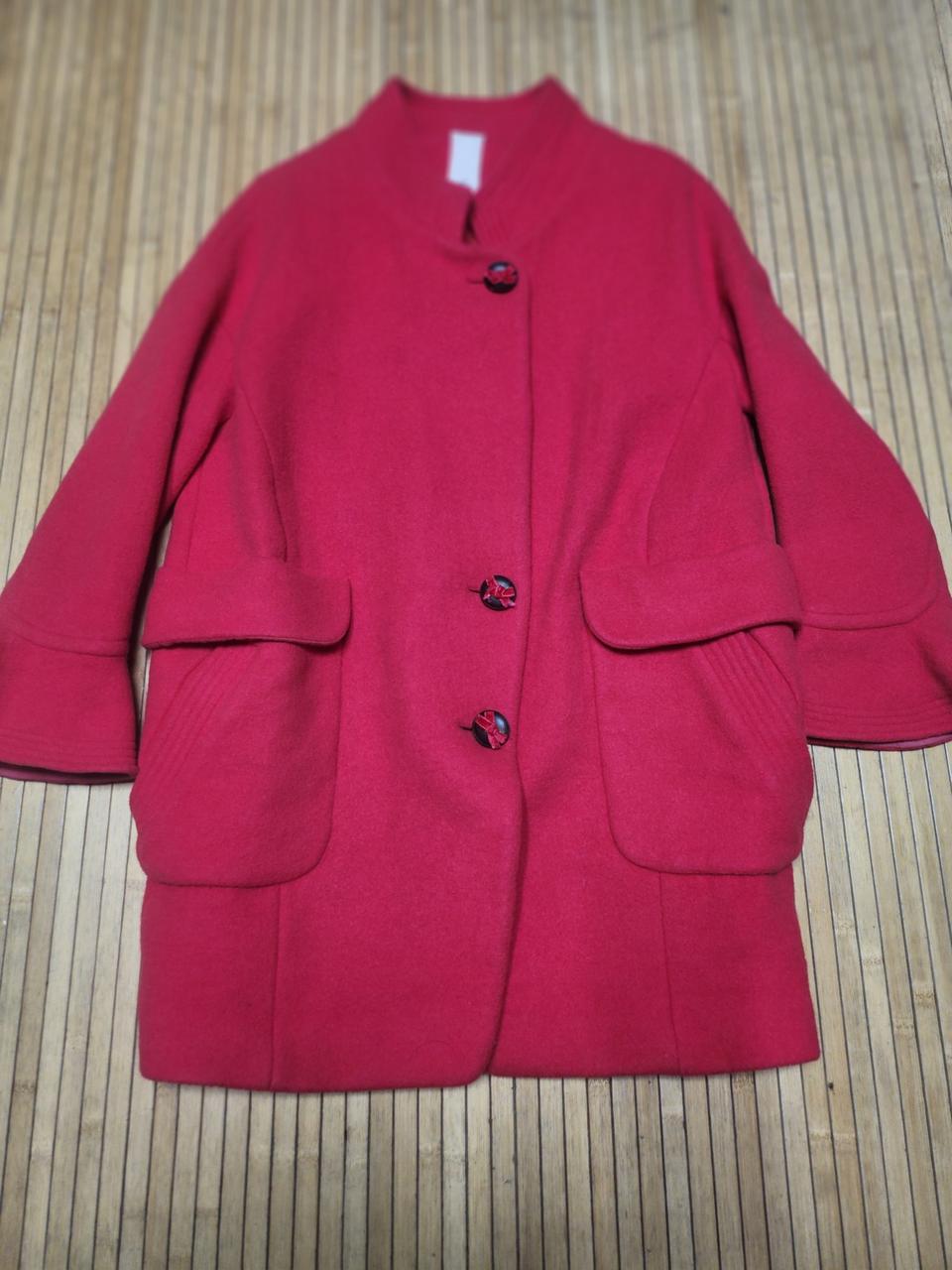 오즈세컨여성모직하프코트(55~작은66)빨강아니고다홍색