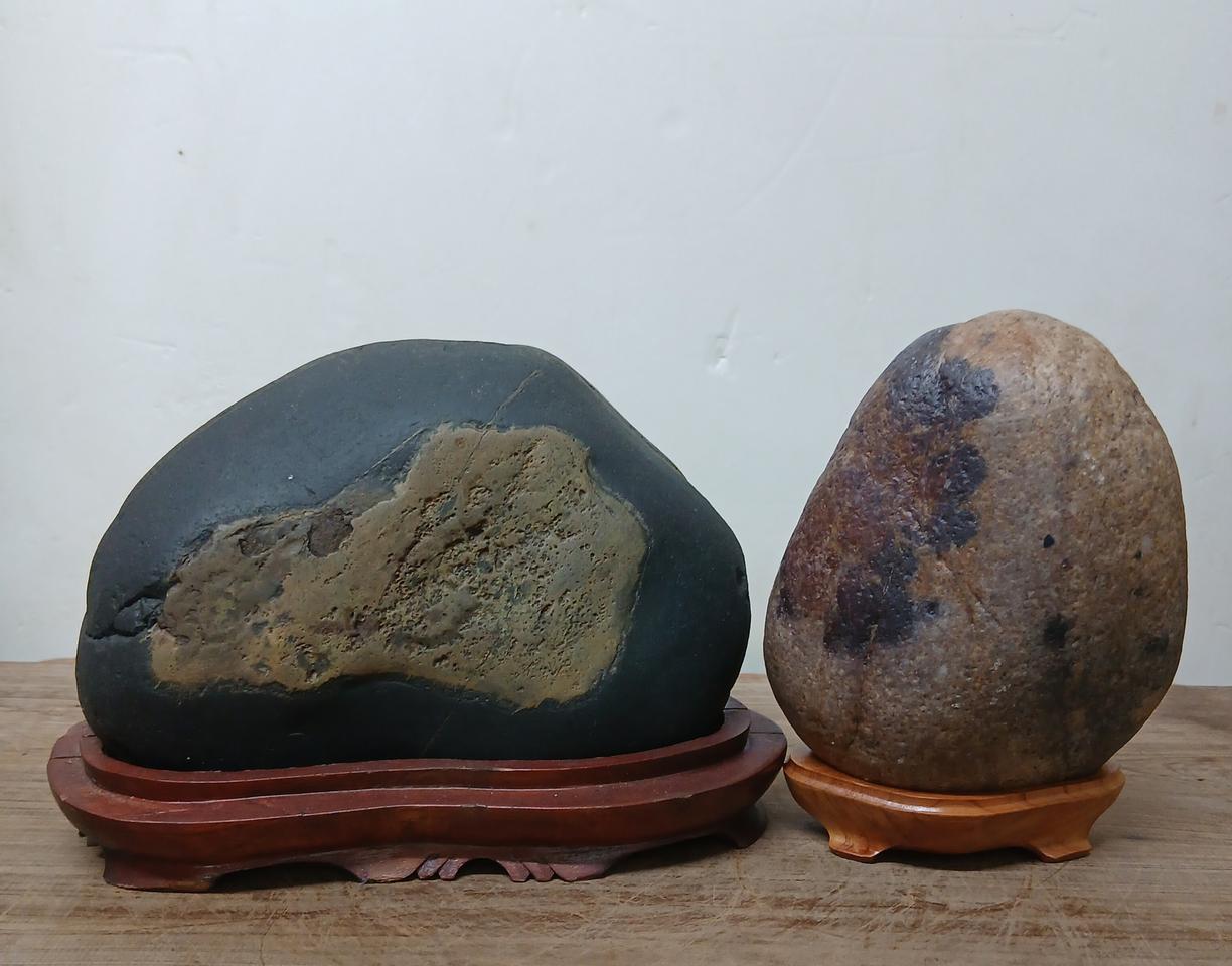 수석 자연수석 문양석 2점