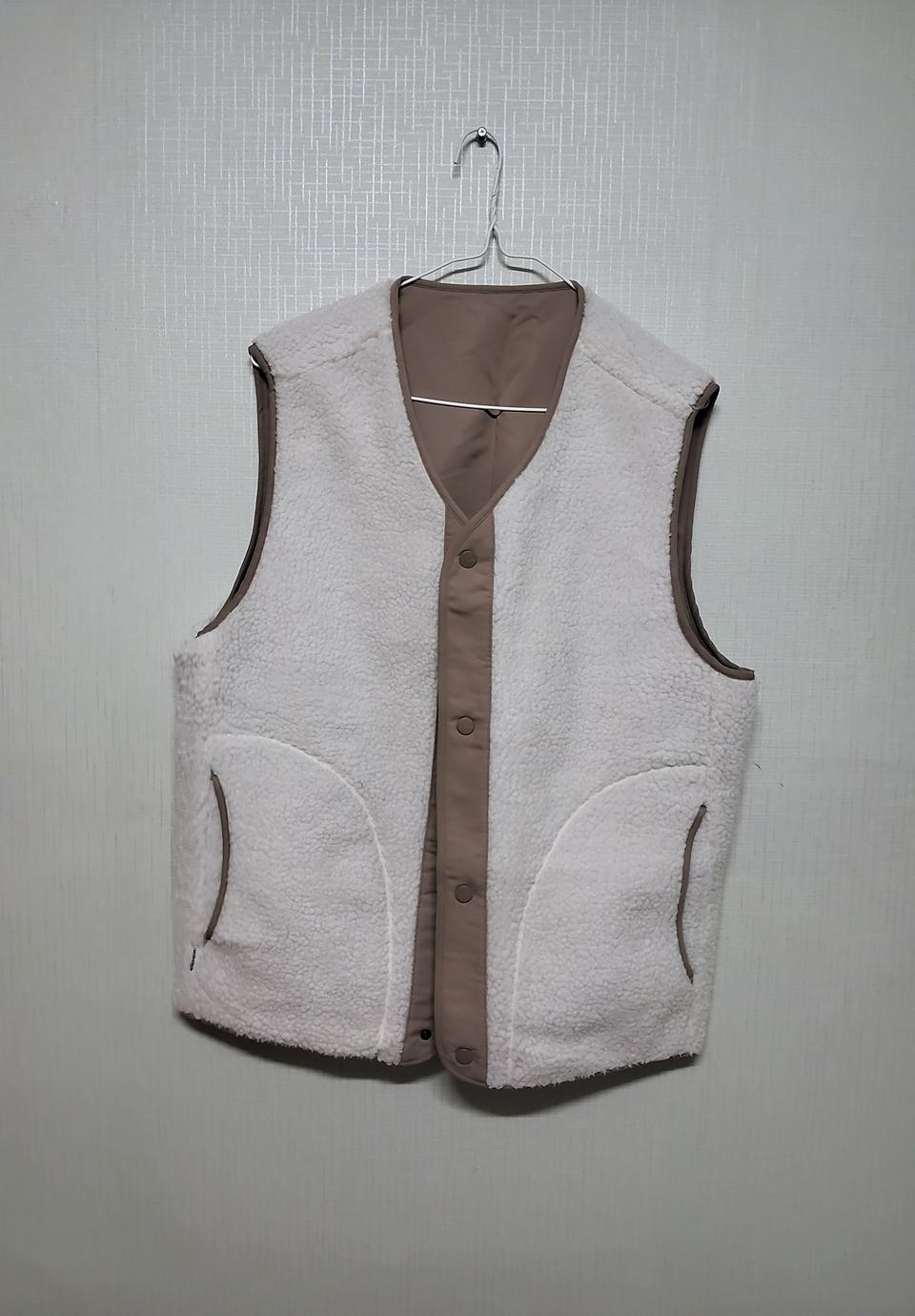 아이더 양면 양털 조끼 남녀공용M