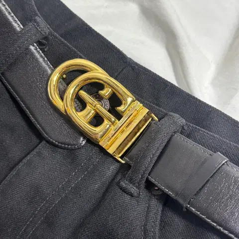 구찌 마몬트 레더 벨트 빈티지