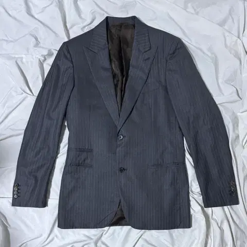 에르메스 울 스트라이프 블레이저 빈티지