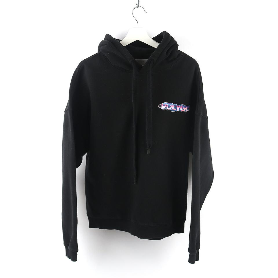 L / 코모도 오버핏 블랙 후드 중고 티 / B016P -222