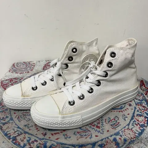 컨버스 올스타 하이탑 화이트 스니커즈 230 E01541