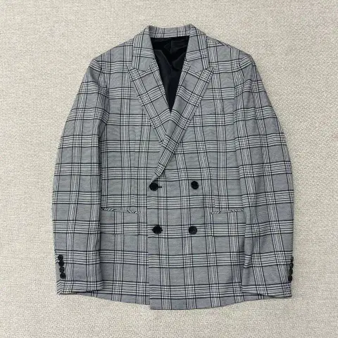 시스템옴므 체크 블레이저 자켓