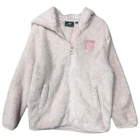 130 뉴발란스 라이트 핑크 키즈 후리스 집업