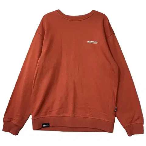 그루브라임 코랄 로고 오버핏 맨투맨 S