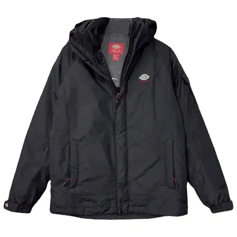 디키즈 블랙 로고 패딩 점퍼 S(90)