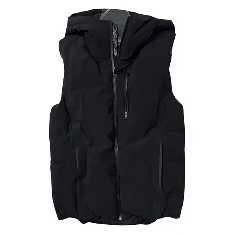 후아유 블랙 다운 패딩 조끼 S