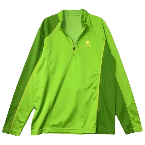 블랙야크 라이트 그린 로고 등산 기능성 반집업 긴팔 100