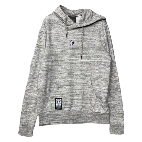 엠엘비 라이트 그레이 배색 로고 후드티 95