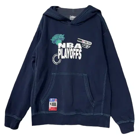 150 엔비에이 키즈 프린팅 네이비 후드티