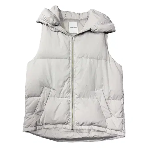 AZUL BY MOUSSY 라이트 그레이 다운 패딩 조끼 M