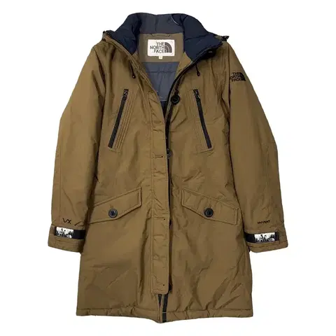 노스페이스 화이트 라벨 브라운 롱패딩 85