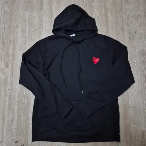 꼼데가르송 레드하트 후드티