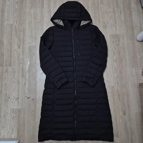 라푸마 여성 프리미엄 구스다운 후드 경량 롱패딩