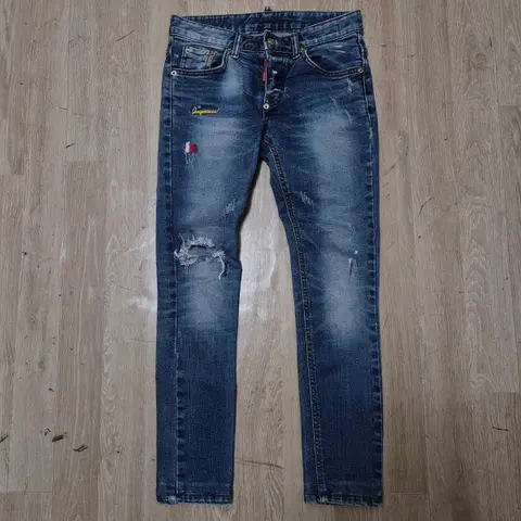 디스퀘어드2 여성 데미지 데님 청바지 찢청