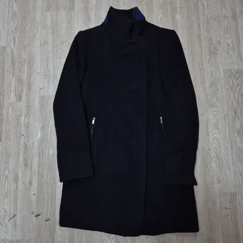 지고트 여성 모직 스탠드넥 코트