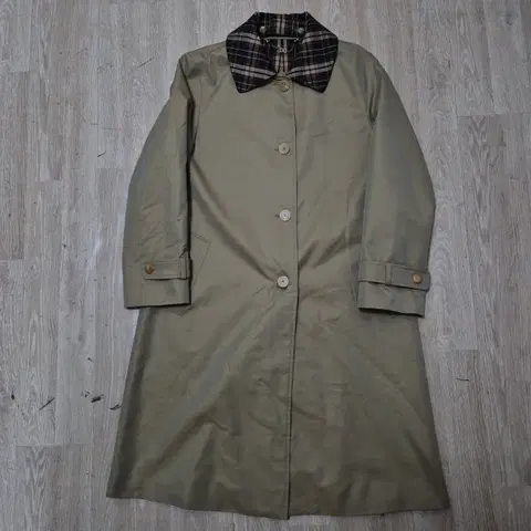 닥스 런던 체크 카라 트렌치코트