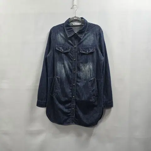 1757 HOLLYWOOD V 데님 롱 셔츠 자켓