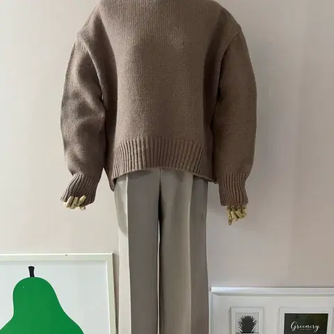 어바웃데일리언발목니트(모카브라운)