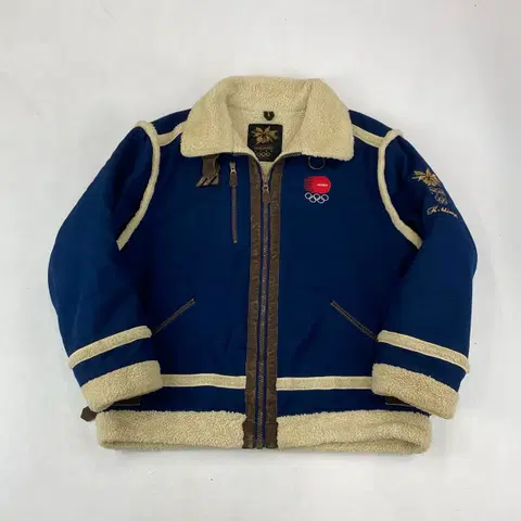 미즈노 1998 나가노 동계올림픽 일본팀 무스탕 자켓 (103)
