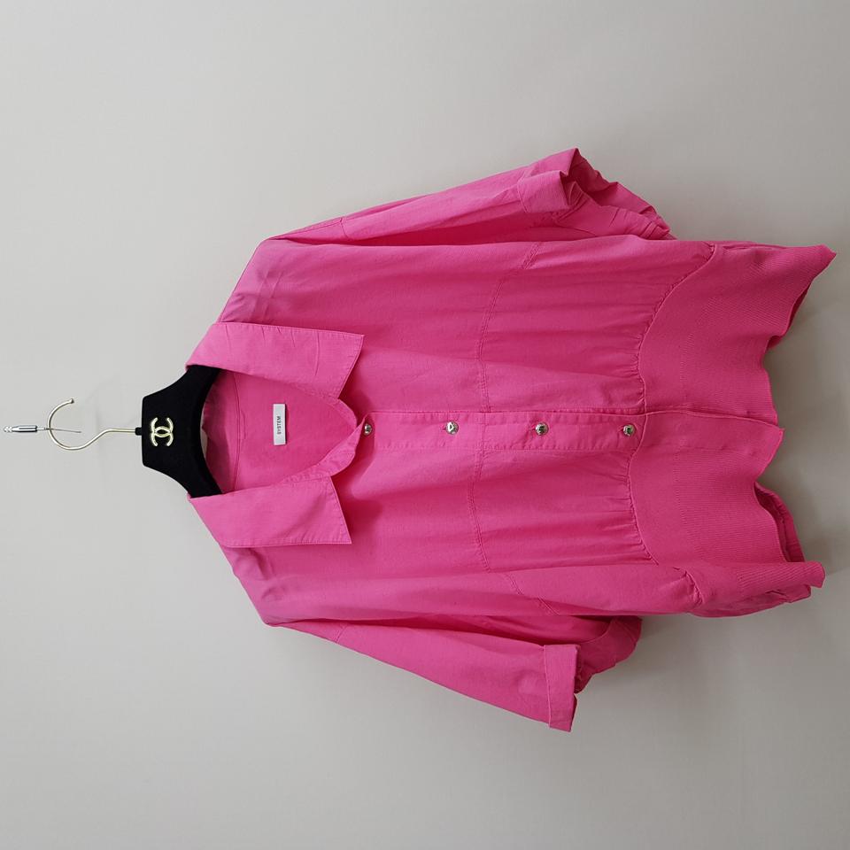 한섬 시스템 2022 오버사이즈 턴업 셔츠 82-94-160사이즈