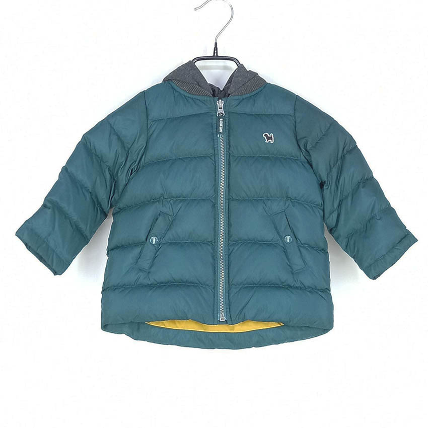 블루독 아동 백프린팅 가벼움 덕다운패딩 그린100 (HU42526)