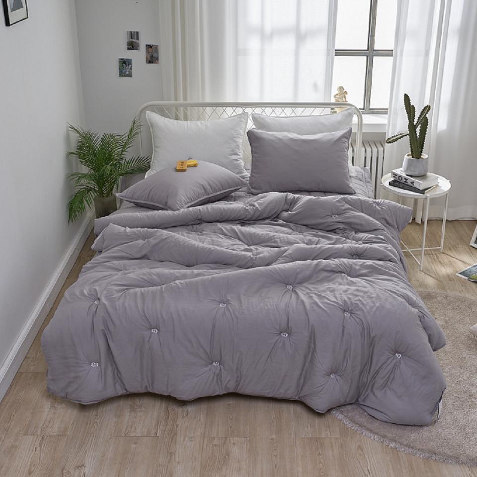 모달 100% 사계절 누빔 이불  알러지케어 호텔식 자수 이불 패드 침구